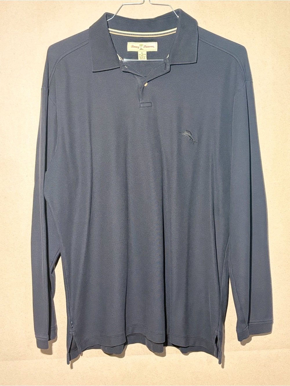 Tommy Bahama Long-Sleeve Polo Shirt Black